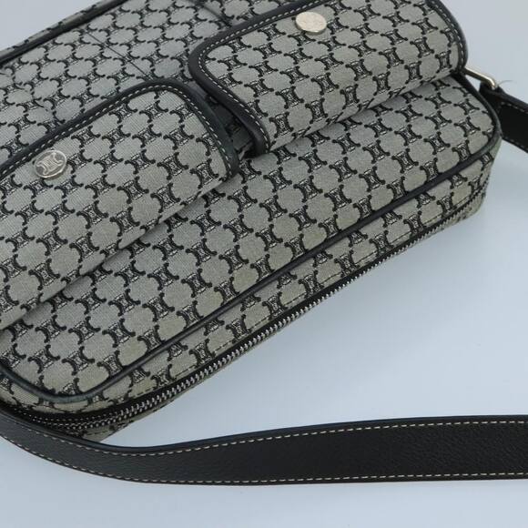 CELINE Macadam Canvas Shoulder Bag Gray - Picture 6 of 13